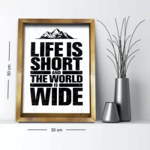 Image of 3550AHS-050 Multicolor Decorative Framed MDF Painting