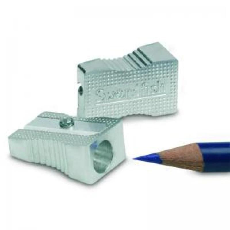 Image of Metal Wedge Single Sharpener Box - Silver- 1 Box of 20 40210 CTST40210