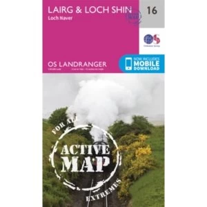 Image of Lairg & Loch Shin, Loch Naver by Ordnance Survey (Sheet map, folded, 2016)