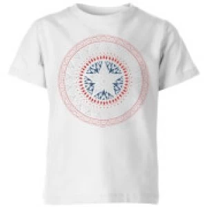 Image of Marvel Captain America Oriental Shield Kids T-Shirt - White - 3-4 Years