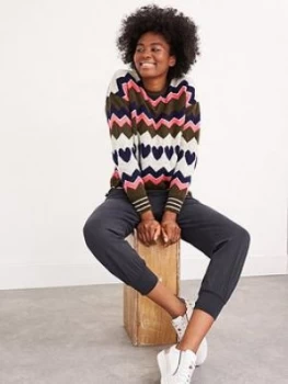 Image of White Stuff Slumber Heart Jumper - Khaki