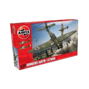 Image of Junkers Ju87 B-1 Stuka 1:72 Series 3 Air Fix Model Kit
