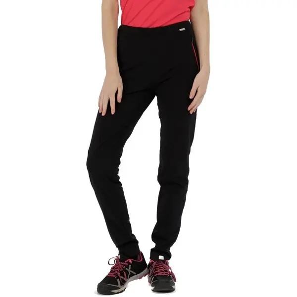 Image of Regatta Womens/Ladies Pentre Durable Water Repellent Trousers Pants UK Size 18 - Waist 36' (91cm) Inside Leg 29' BLACK RWJ193-800-18S