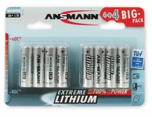 Image of Ansmann 4+4 Lithium AA Single-use battery