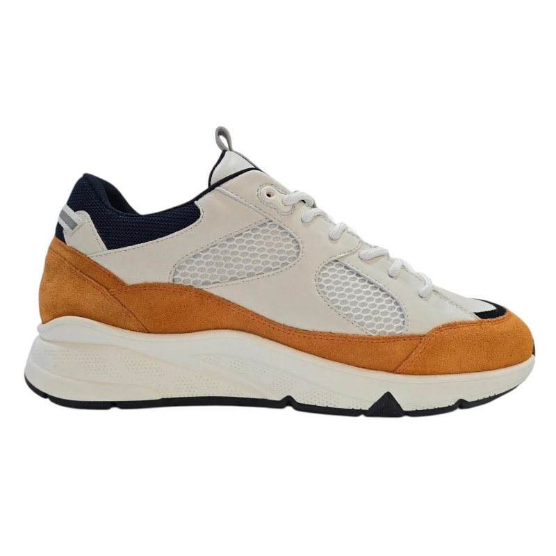 Image of Loyalti Mens Crush Runners Beige/OrangeNav male 7 (41)