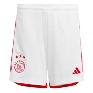 Image of 2023-2024 Ajax Home Shorts (White) - Kids