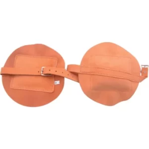 Image of Brown Leather 1-Strap Knee Pads