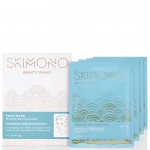 Image of Skimono Beauty Face Mask for Advanced Moisturisation 4 x 25ml