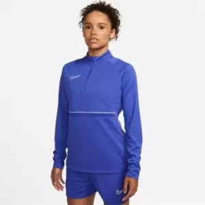 Image of Nike Dri-FIT Academy Womens Drill Top - Blue