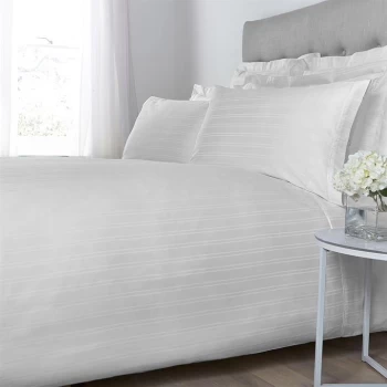 Image of Hotel Collection Woven Stripe Standard Pillowcase Pair - White