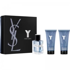 Image of Yves Saint Laurent Y Gift Set 60ml Eau de Toilette + 50ml Shower Gel + 50 Aftershave Balm