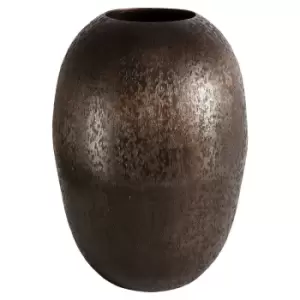 Image of Crossland Grove Brindisi Ellipse Ball Vase Copper 335X245Mm Copper