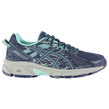 Image of Asics GEL Venture 6 Ladies Trail Running Shoes - Blue/Blue