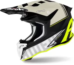 Image of Airoh Twist 2.0 Tech Motocross Helmet, yellow, Size S, yellow, Size S