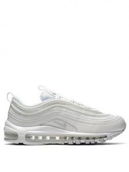 Image of Nike Air Max 97 - White/Platinum, White/Platinum, Size 4, Women