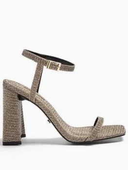 Image of Topshop Rocco Strappy Heels - Gold