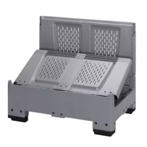 Image of Plastic collapsible pallet box - ventilated sides