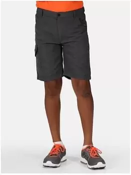Image of Regatta Kids Sorcer Shorts Ii - Grey, Size 14 Years