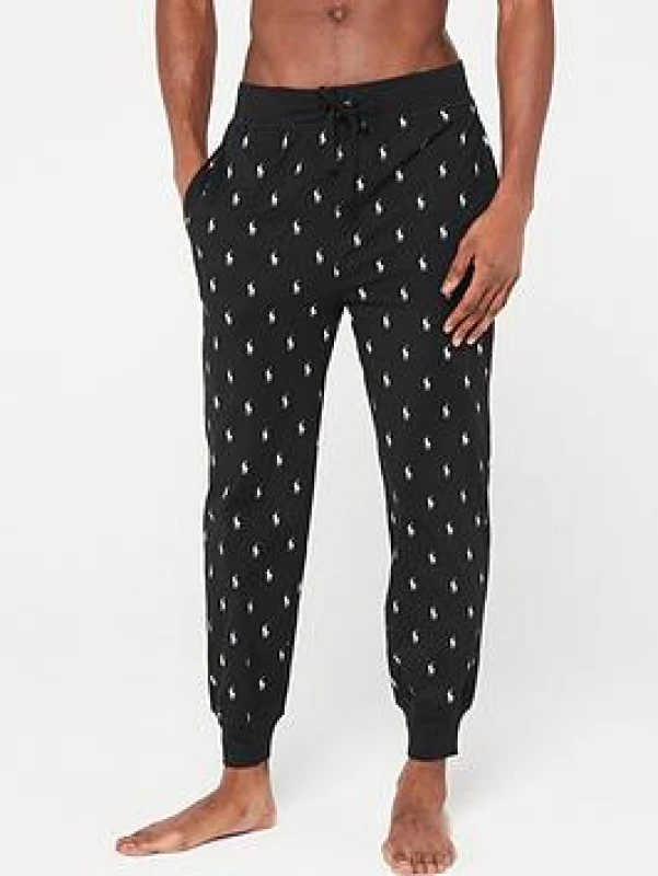 Image of Printed Cotton Pyjama Bottoms