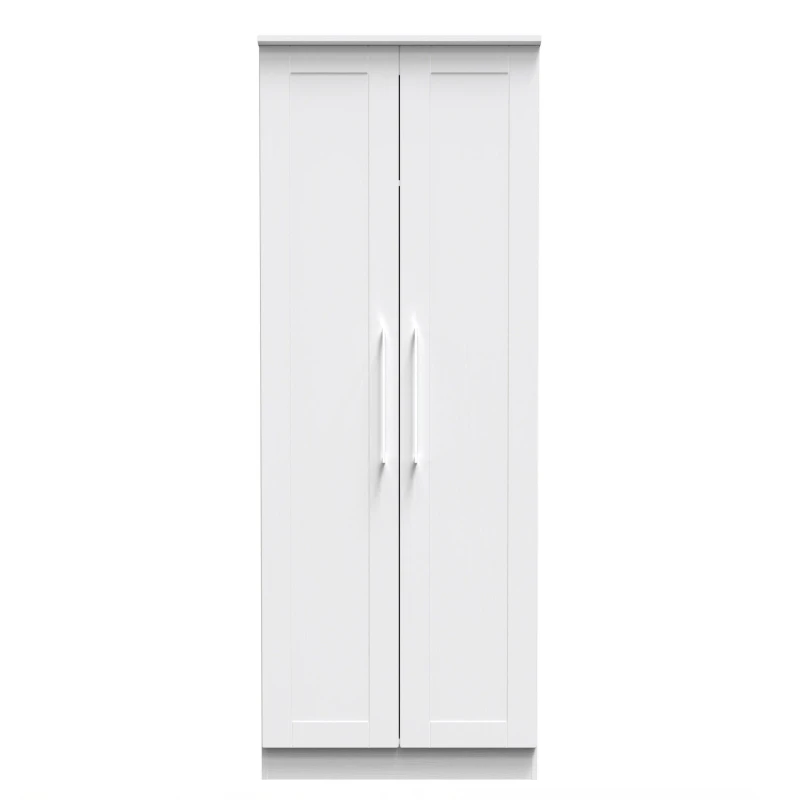 Image of Ripon 2 Door Wardrobe In White Ash (Ready Assembled)