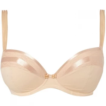 Image of Maison Lejaby Elixir nue 3 section padded balconette - Nude