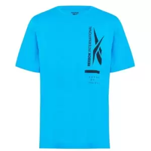 Image of Reebok Graphic T Shirt Mens - Blue