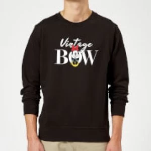 Image of Disney Minnie Mouse Vintage Bow Sweatshirt - Black - M