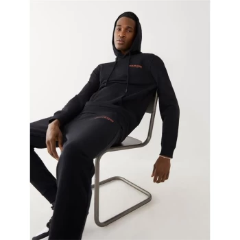 Image of True Religion Pullover Logo Hoodie - Black