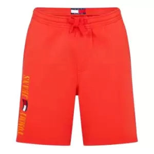 Image of Tommy Jeans Sweat Shorts - Red