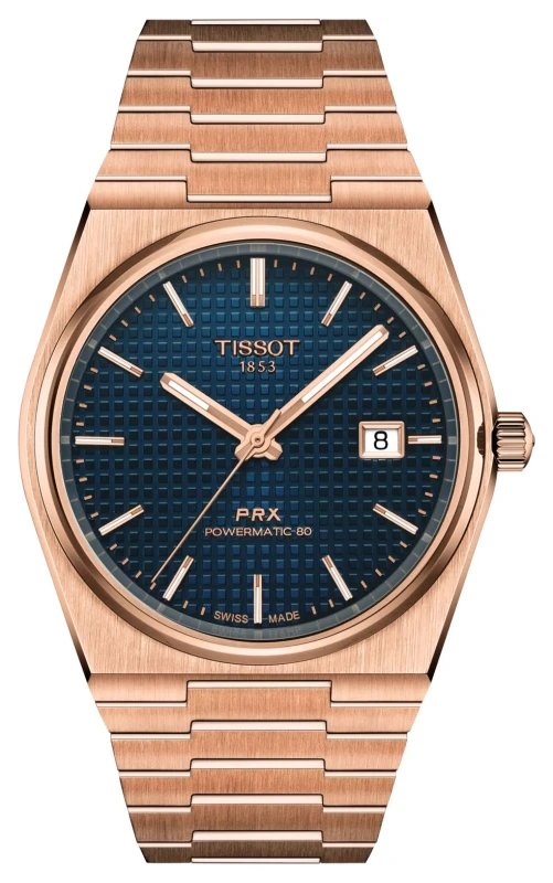 Image of Tissot T1374073304100 PRX Powermatic 80 (40mm) Dark Blue Watch