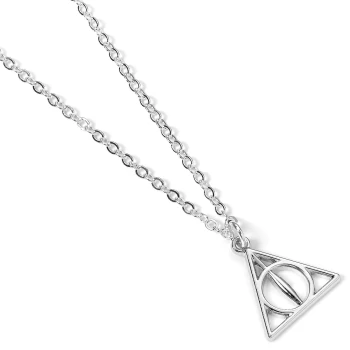 Image of Harry Potter Deathly Hallows Necklace - Silver