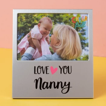 Image of 6" x 4" - Cheerfull Aluminium Photo Frame - Nanny