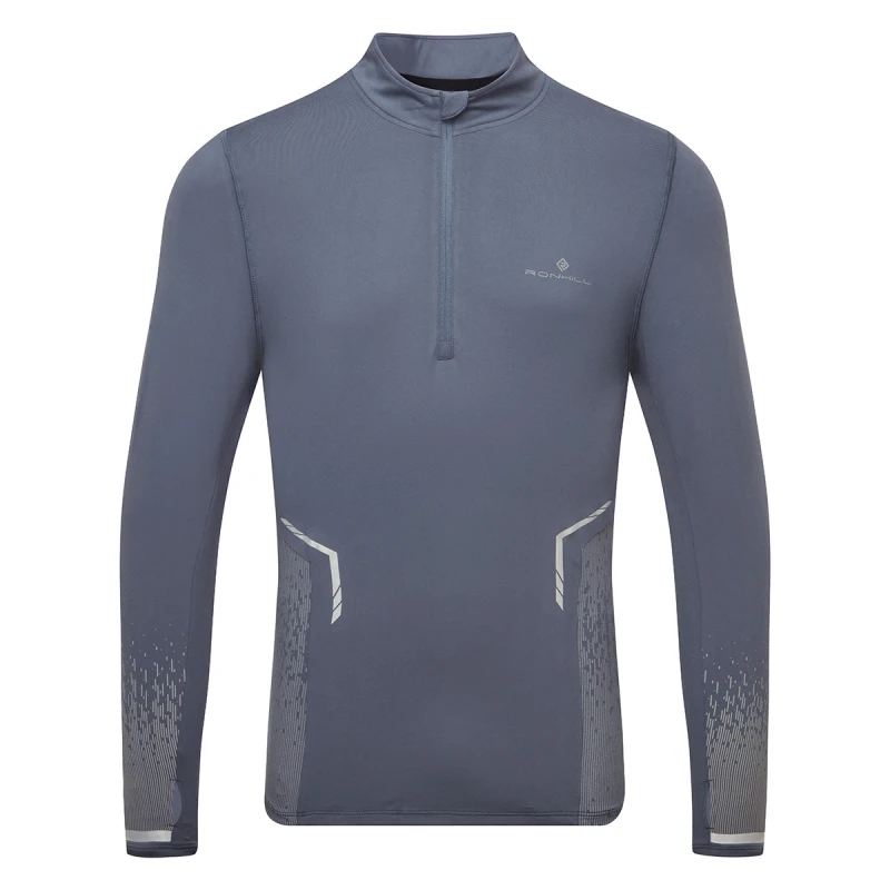 Image of Ronhill Ronhill Tech Reflect 1/2 Zip Mens Anchor/Reflect - Grey / XL