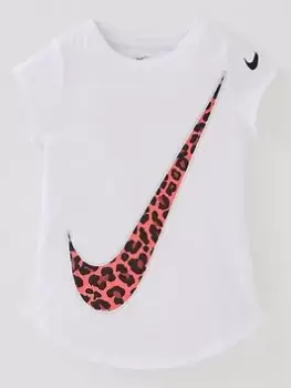 Image of Boys, Nike Short Sleeve Graphic T-Shirt - White, Size 5-6 Years