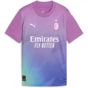 Image of Puma AC Milan Third Shirt 2023 2024 Juniors - Red