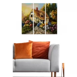 Image of MDF6924238 Multicolor Decorative MDF Painting (3 Pieces)