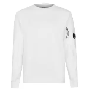 Image of CP COMPANY Heavyweight Lens Sweatshirt - White