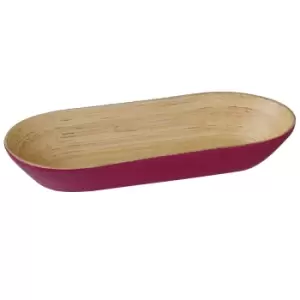Image of Premier Housewares Kyoto Oblong Bowl - Raspberry