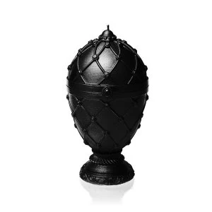 Image of Black Metallic Faberge Egg Large Candle