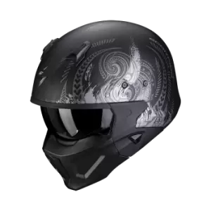 Image of Scorpion Covert-X Tattoo Matt Black-Silver S