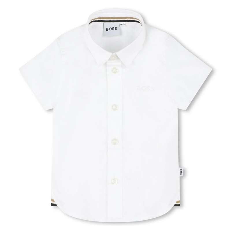 Image of Boss Short Sleeve Shirt Infants - White White One Size