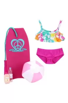 Image of Sophia's 18" Doll Bubble Bikini with 5 Play Beach Accessories