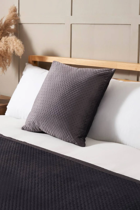 Image of BHS Liso Cushion in Grey Grey Unisex