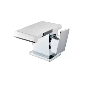 Image of Chrome Waterfall Basin Mixer Tap - Aqua