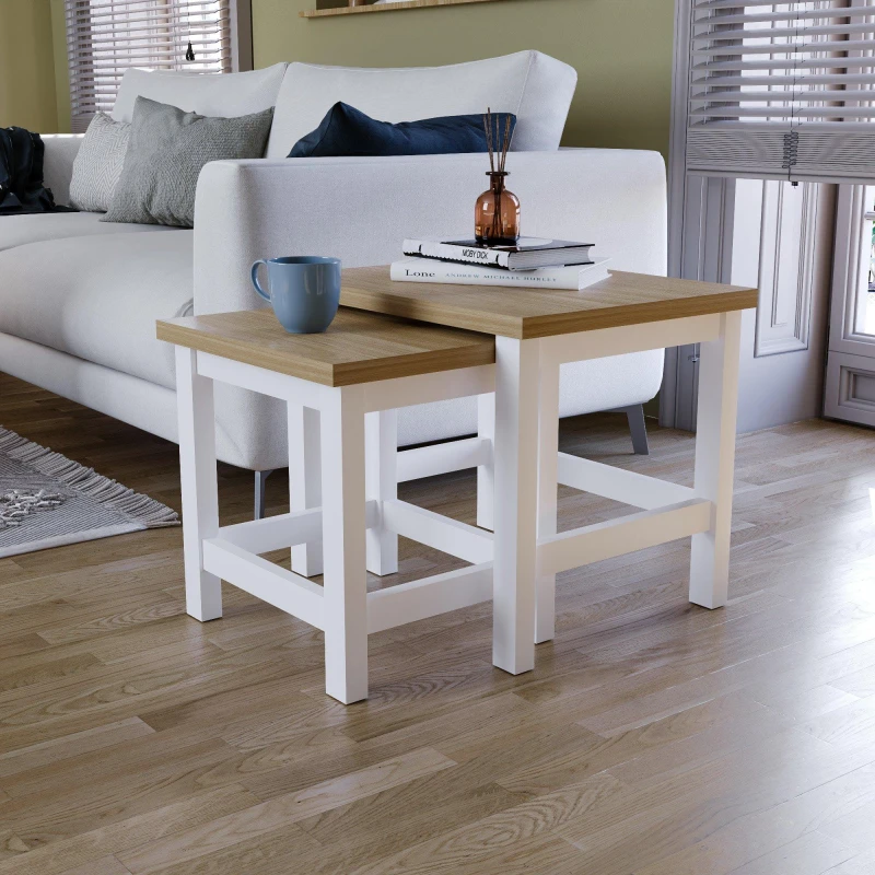 Image of Lassic Vida Designs Arlington Nest Of Tables White unisex Multi
