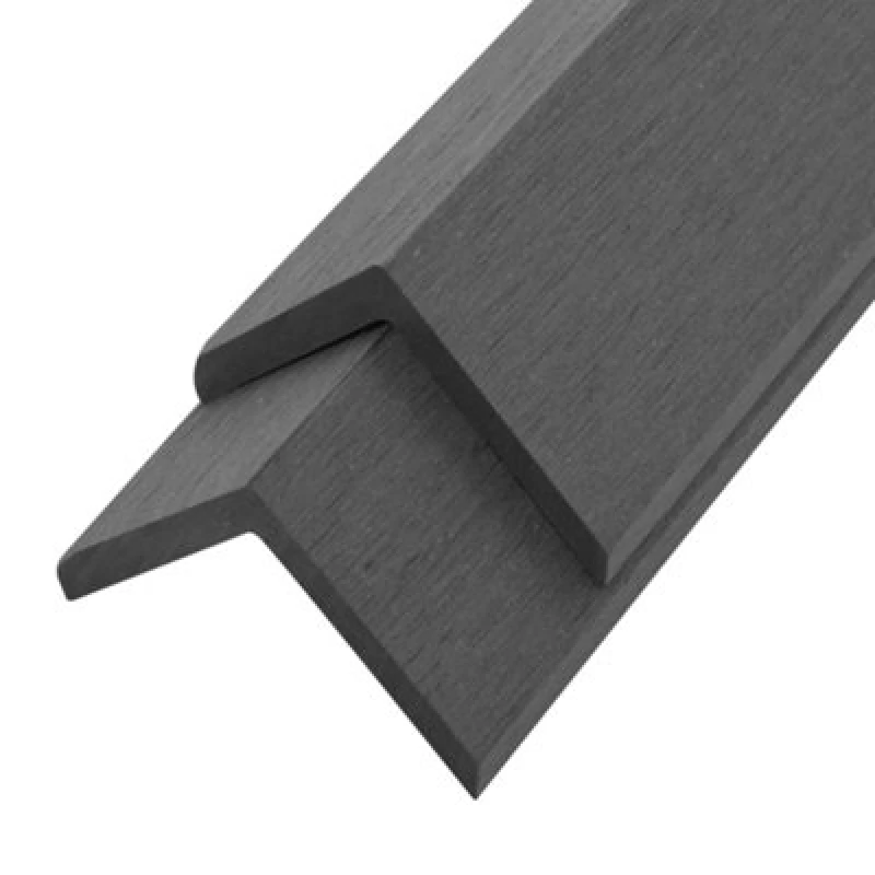 Image of Vidaxl 5 Pcs Decking Angle Trims Wpc 170 Cm Grey