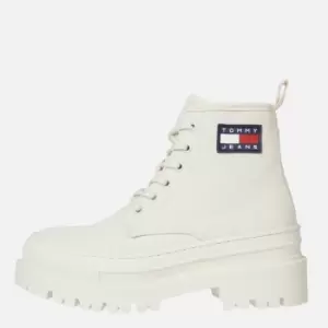 Image of Tommy Jeans Womens Foxing Boots - White Dove - UK 5