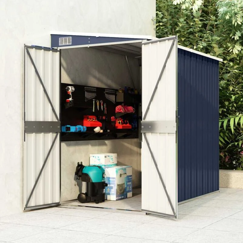 Image of VIDAXL Wall-mounted Garden Shed Anthracite 118x194x178cm Steel Vidaxl 8720286512982
