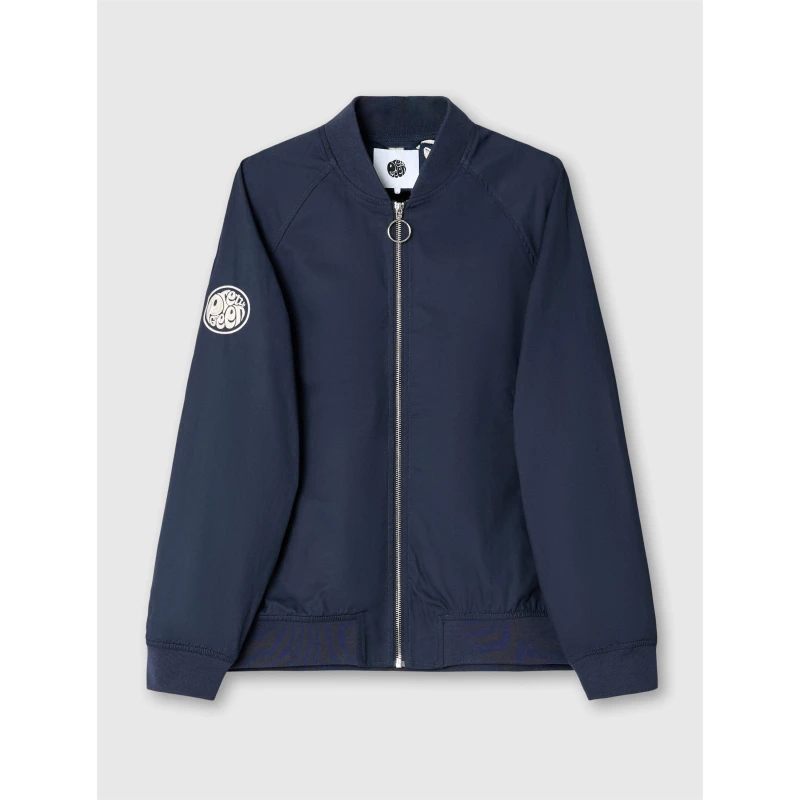 Image of Pretty Green Mens Altrincham Bomber Jacket Navy male Small