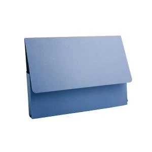 Image of Exacompta Guildhall Document Wallet 285gsm A4 Blue Pack of 50